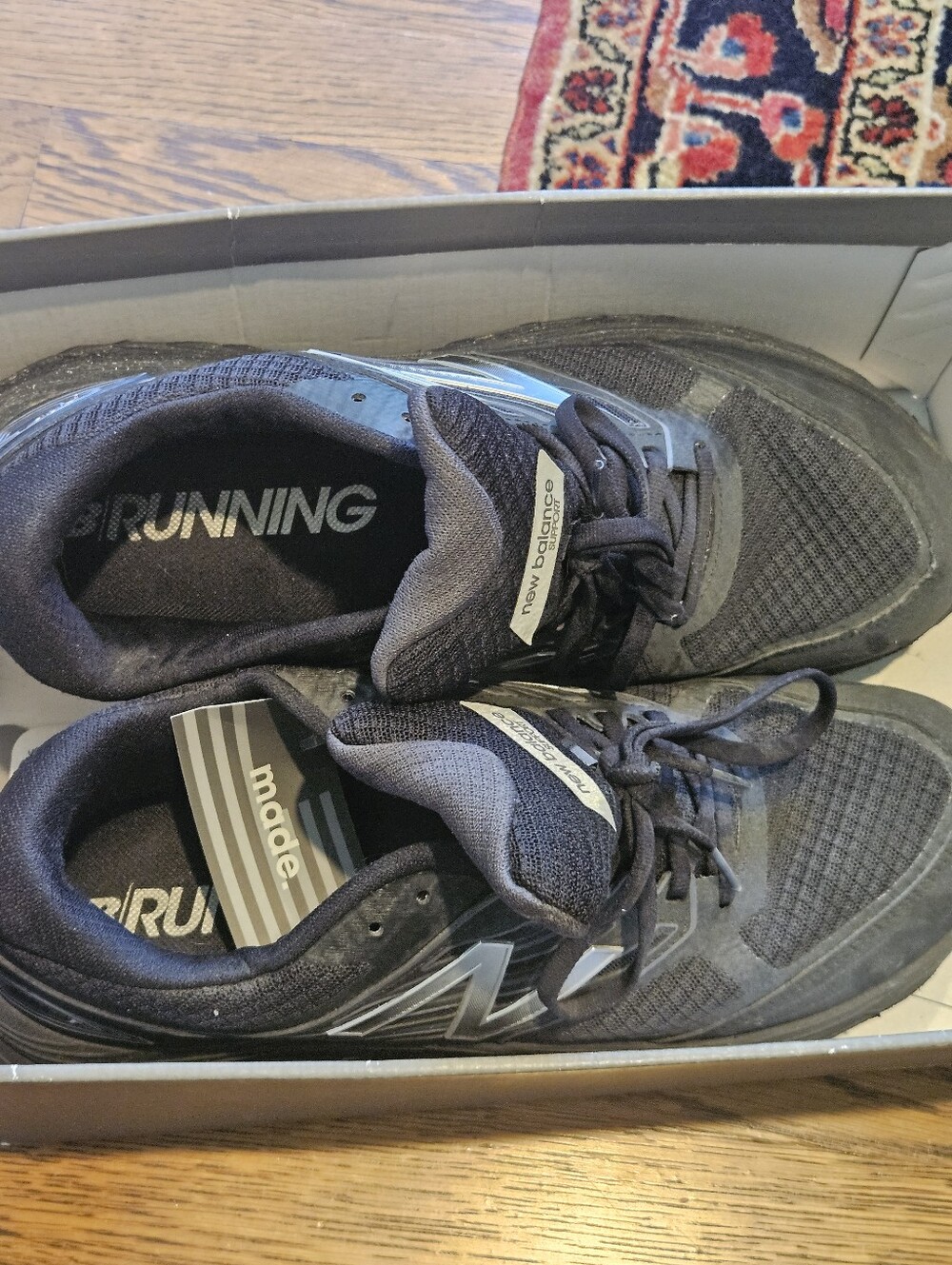 On Running Men's Black Athletic Running Shoes
